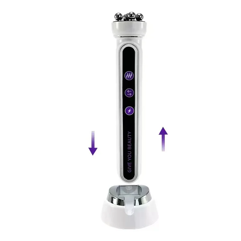 

3 In 1 Electric Face Heating Rotator Machine Facial Micro-current Roller Massager Firming Skin Beauty Devices Home Use