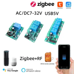 tuya app Zigbee smart switch module 12v 24v RF433 Smart swtich