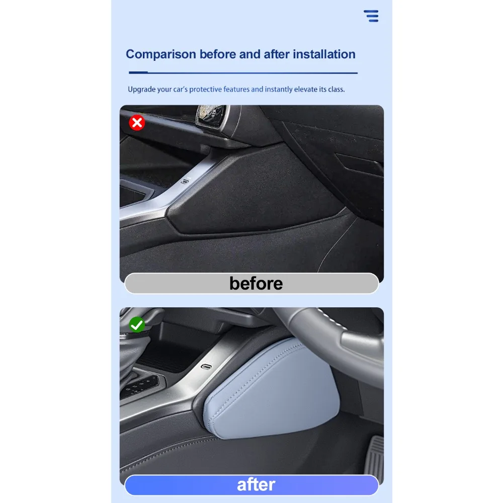 Für Toyota RAV4 2026-2028 Mittelkonsole Beinstützkissen Weiche Stützkissen Auto-Innenausstattung Komfort-Upgrade – Detail 3
