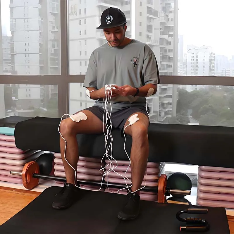 Weiyou Best Medium-Frequency Muscle Stimulator TENS EMS Neuromuscular Remote Control Built-In Battery For Body Pain Relief