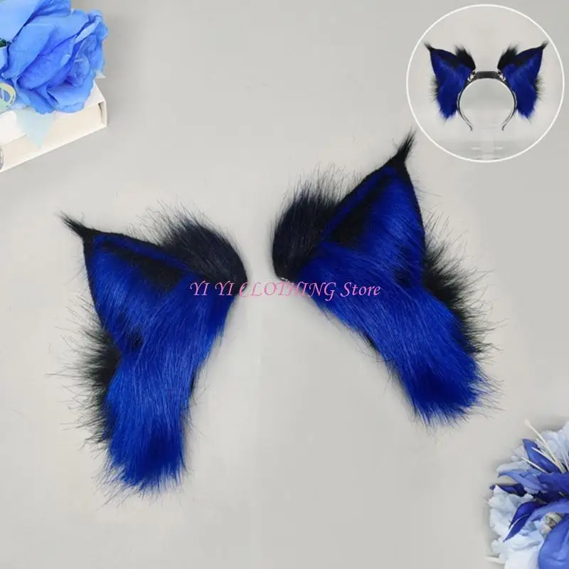 

N5KF пушистая повязка на голову для косплея, аниме, косплей, Хэллоуин, мультяшная ролевая игра