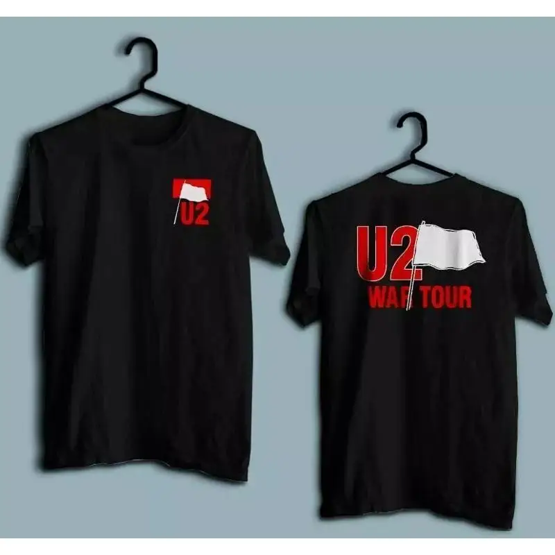 

The U2 War Tour Music Band Black T Shirt