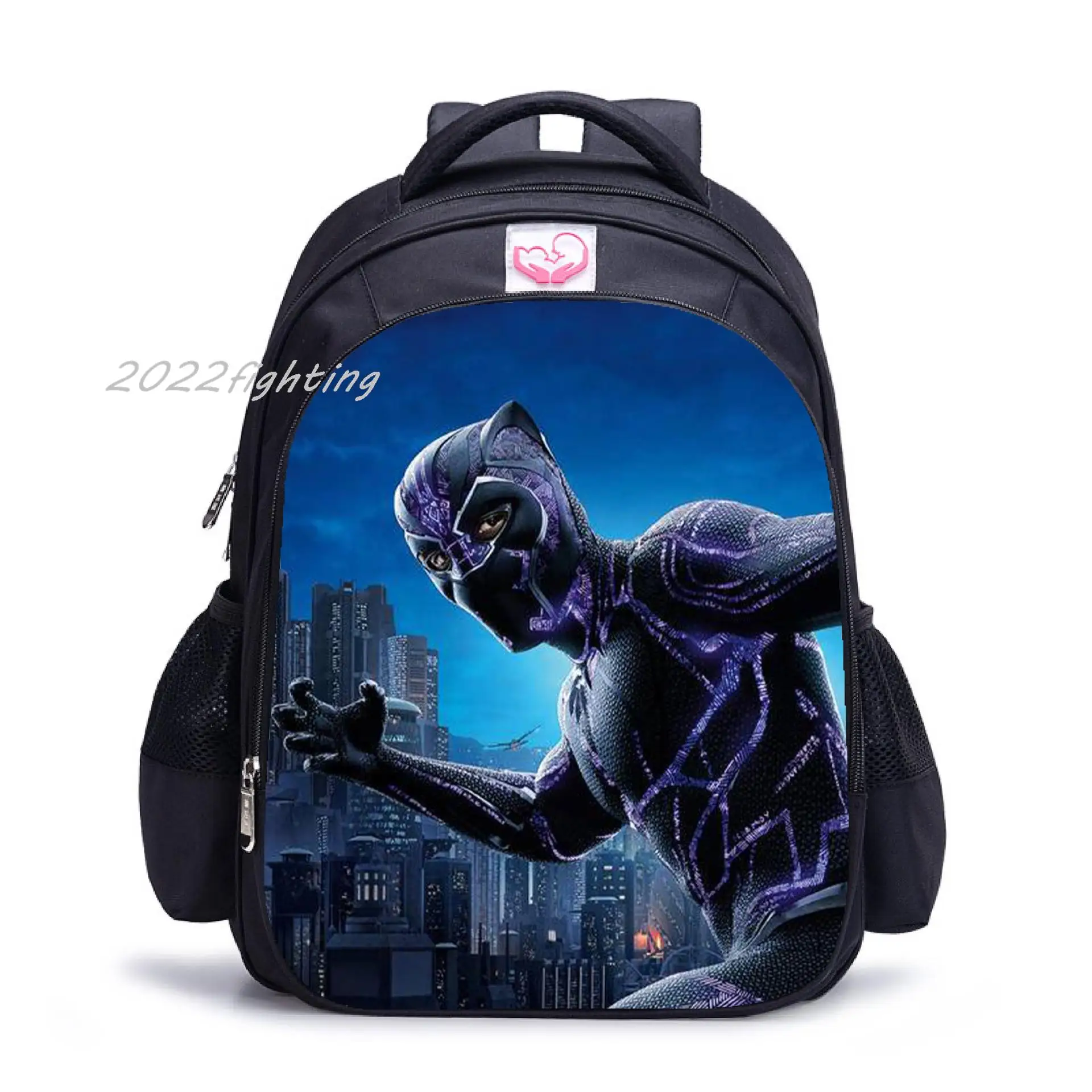 Black Panther School Bags 16Inch High Capacity Backpacks Orthopedic Teens Girls Boys Waterproof Rucksack Gifts