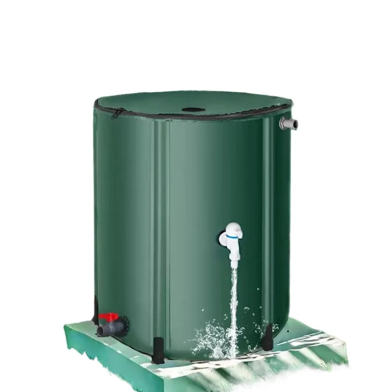 2pcs Outdoor 1000L rainwater collection tank bucket Portable rain bucket Foldable water storage container
