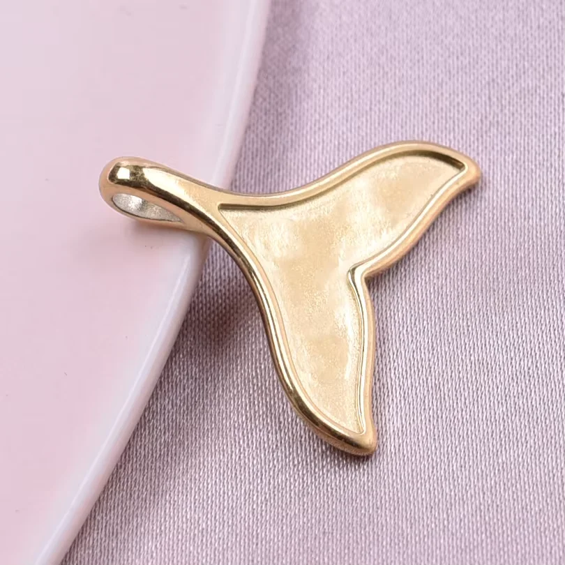 10 sztuk/partia kolor ogon syreny modny wisiorek akcesoria do rękodzieła Charms złącze ze stali nierdzewnej Diy akcesoria naszyjnik biżuteria