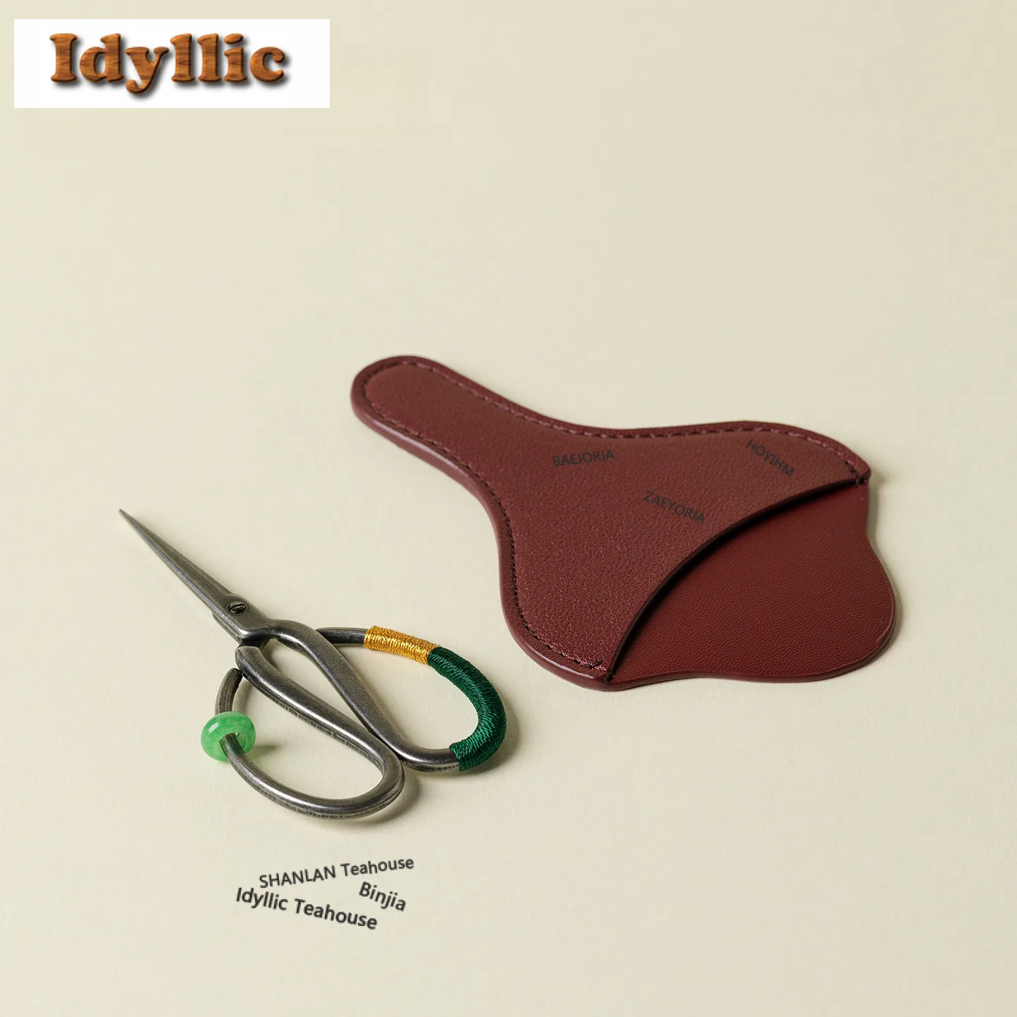 Iron Handwoven Tea Bags Scissors Ancient Embroidery Cutting Sewing Tailor Shears Needlework Craft Household Teaware Ornaments