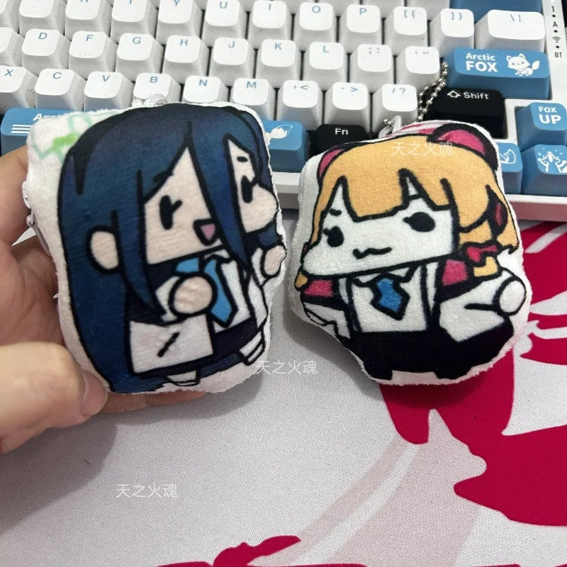 Hirai Momo alice aris tendou Shork Keychain Plush Toy with Voice Function Anime Character Accessories Cute Kawaii Gift