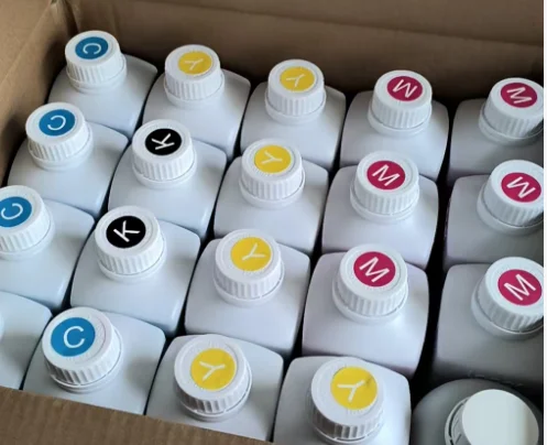 

CMYK +W+ Varnish（1L/ each color）a set of UV inkPlease do not order separately