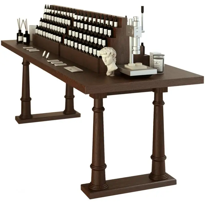 Fragrance Long Table Essential Oil Fragrance Store Display Desk Fragrance Desk Beauty Shop Nakajima Terrace Product Display Rack