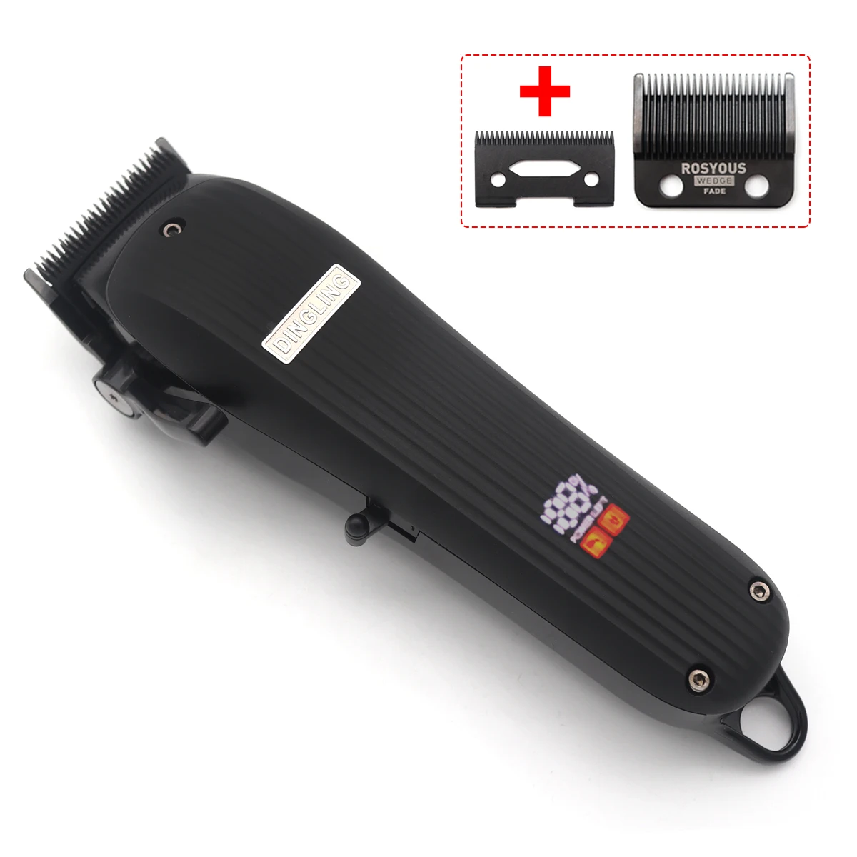 آلة قص الشعر المهنية مقص الشعر أداة تهذيب اللحية الحلاق USB قابلة للشحن الكهربائية اللاسلكي المتقلب للرجال