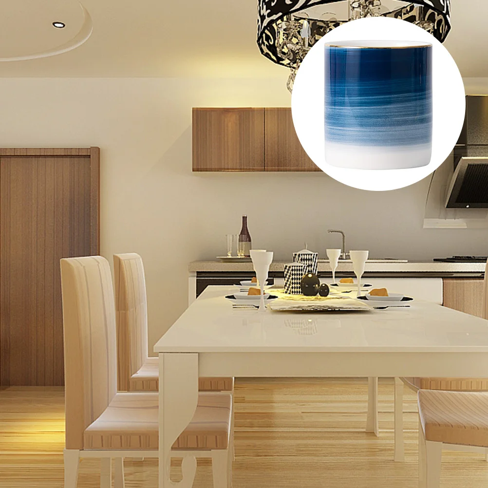 

Ceramic Pen Container Exquisite Color Practical Not Easy to Fade Great Choice for Pen Ceramic Containers