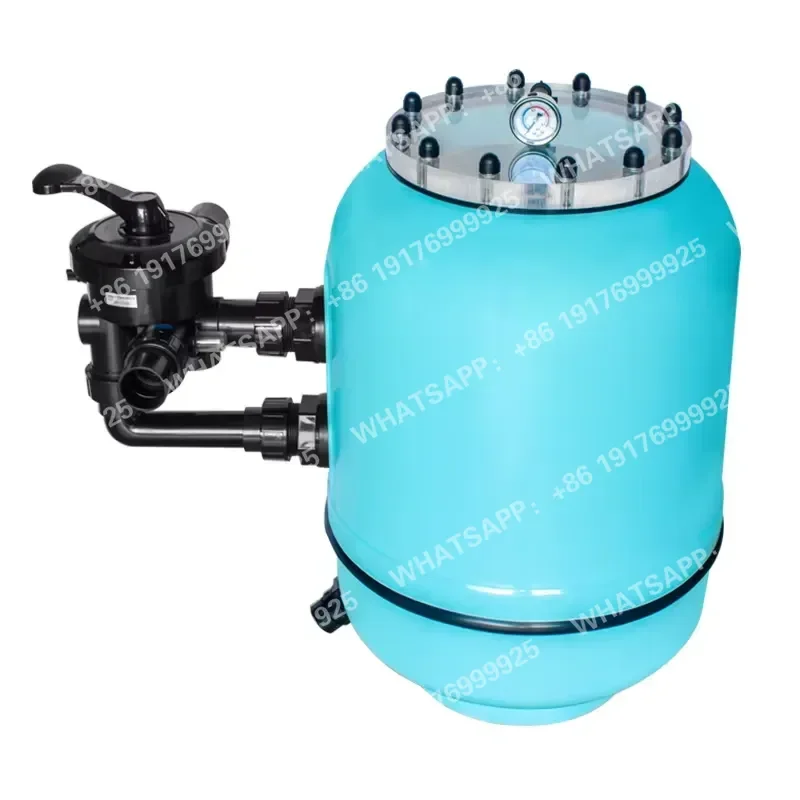 Large Capacity Swimming Pool Sand Filter Pool Water Purifier with 6-Way Valve & Pressure Gauge