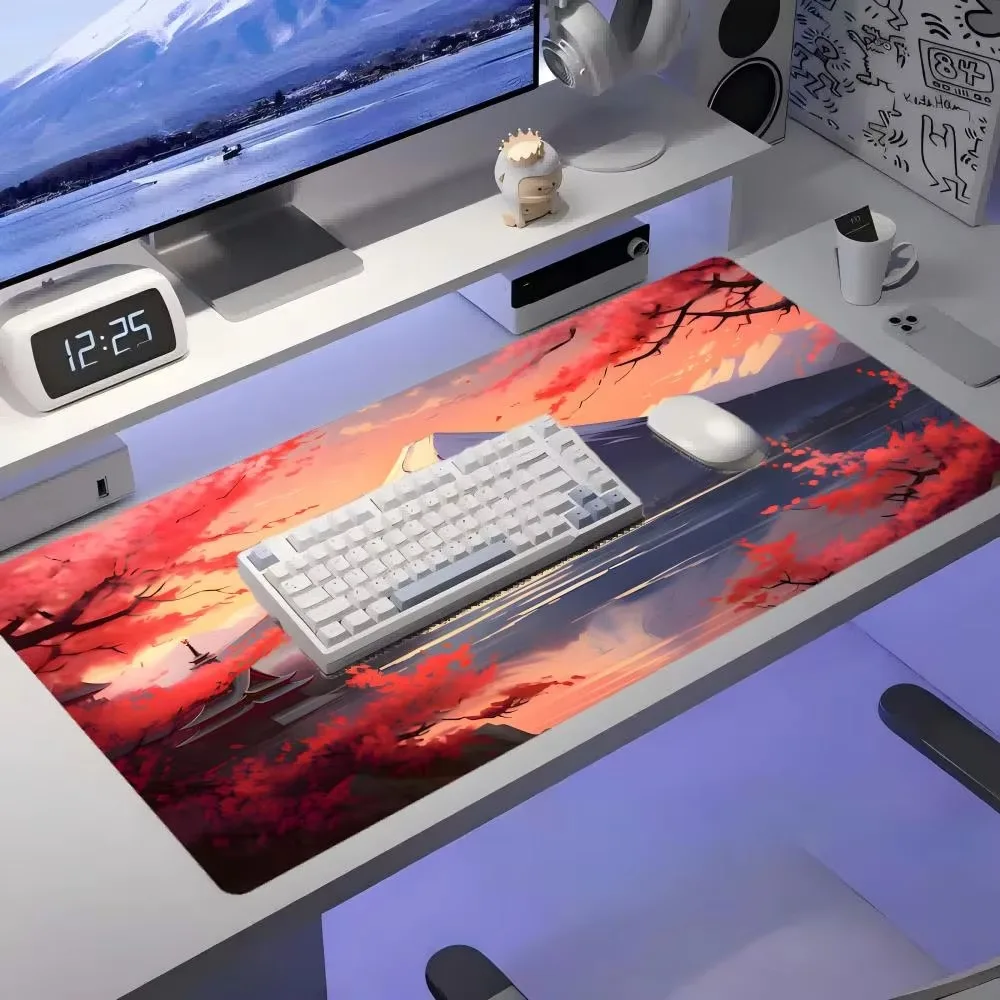Fuji Mount Großes Mauspad XXL Schreibtischunterlage Pad Tischmatte für Schreibtisch Gamer Mauspad Maus Computer Mauspad Pad