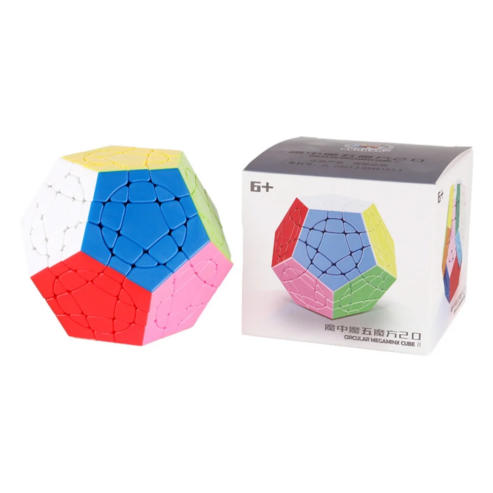 Shengshou okrągłe Megaminx Cube II V2 profesjonalne 3x3 Sengso kostka łamigłówka zabawki dla dzieci prezent kostka magiczne zabawki