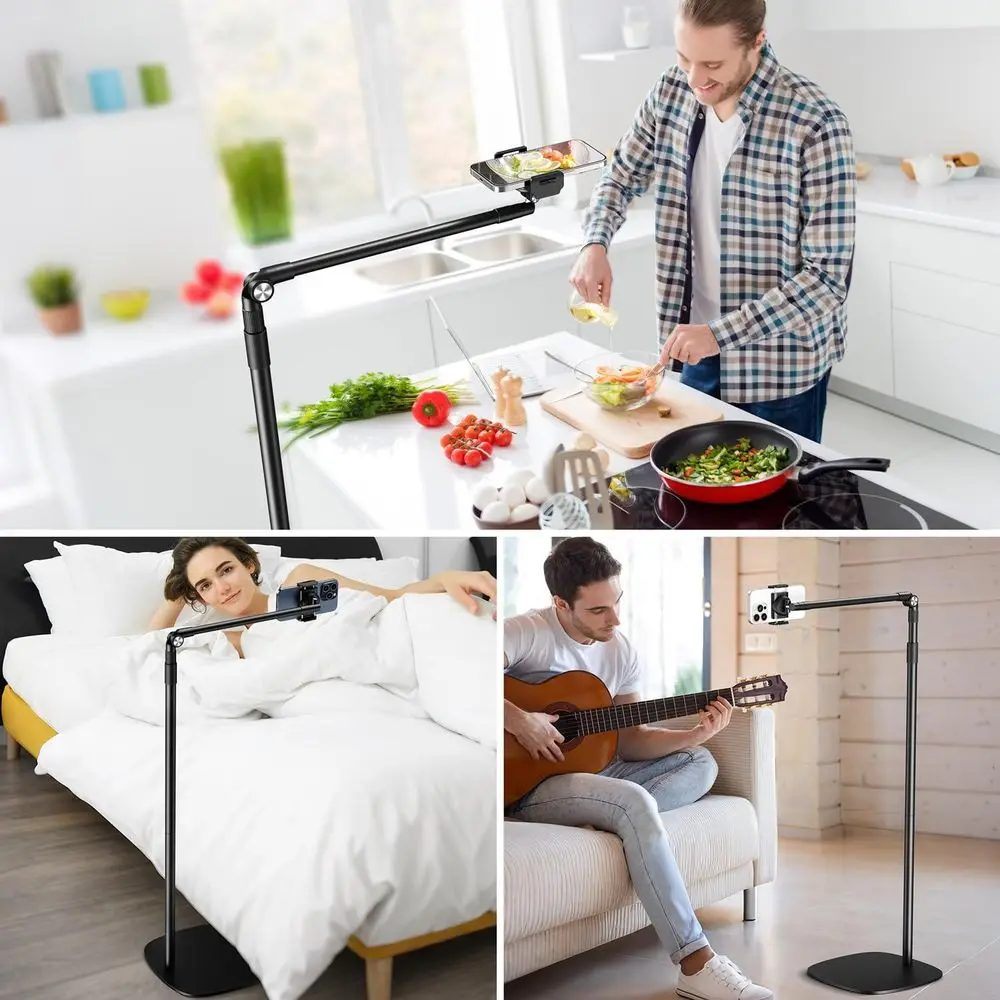 360 ° حامل دوار قابل للتعديل لهاتف iPhone 15/14/13/12، مكتب/سرير/كرسي/حامل أرضي، حامل هاتف عالمي #2