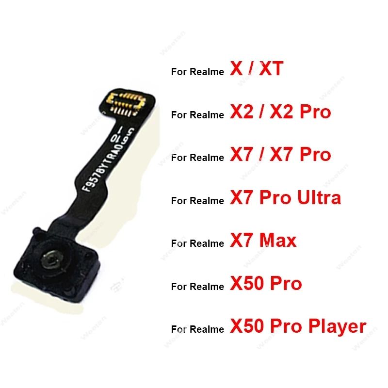 For Realme X XT X2 X7 X50 Q5 Ultra Max Pro Player Fingerprint Sensor Under Display Return Key Screen Touch Reader Flex Cable