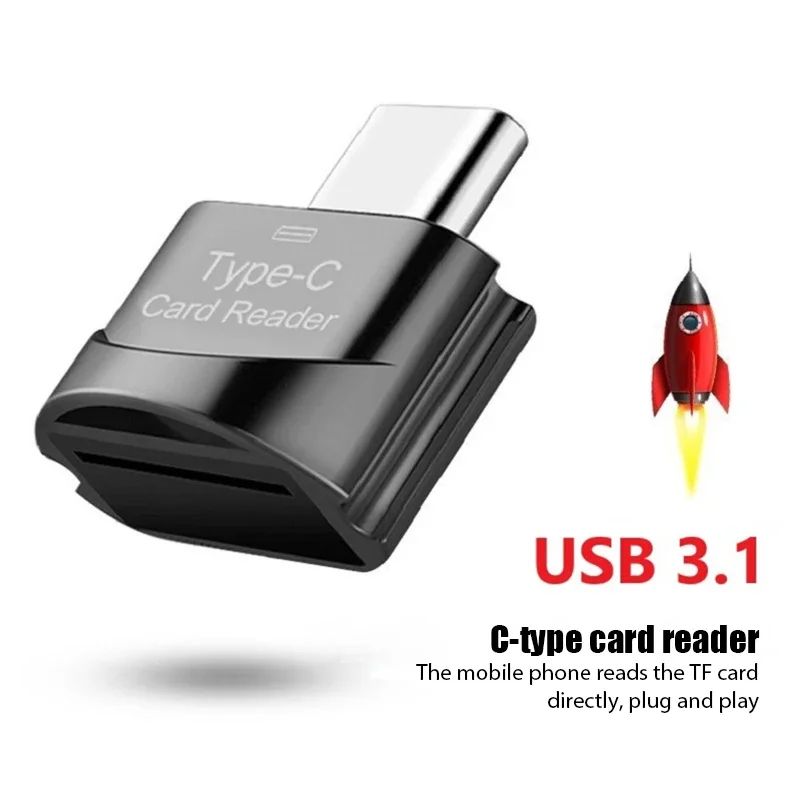 Переходник с Type C на Micro-SD, TF, OTG, USB-адаптеры, устройство для чтения смарт-карт памяти Micro USB на Type C Micro-SD, адаптер для Xiaomi