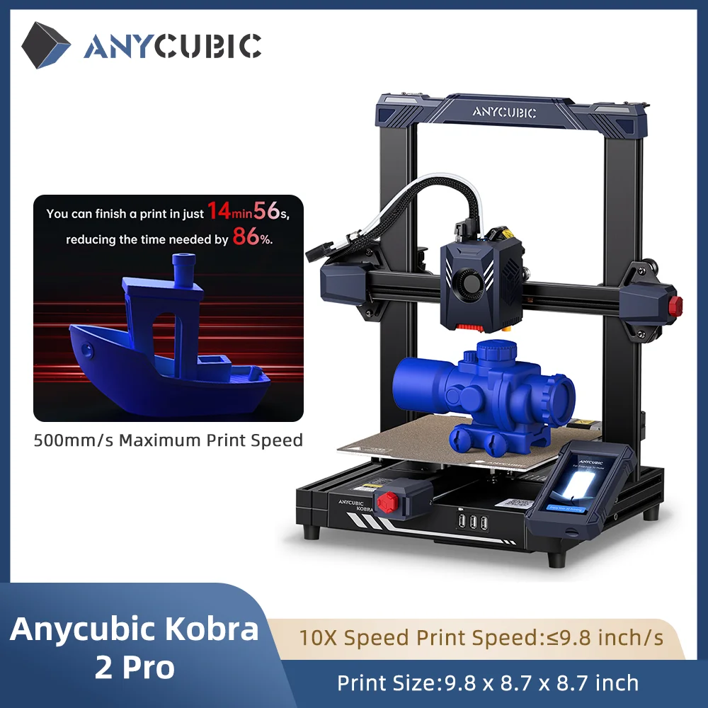 Newest ANYCUBIC KOBRA 2 Pro FDM 3Dprinter Auto Leveling 500mm/s Max Professional Speed DIY Extruder Professional 3 D 3D Printers