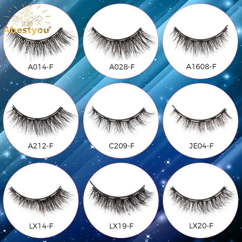 Abestyou 3pairs Postico Multi 5d Magnetic Fluffy Mink Eyelashes Eyeliner Kit Boxes Cilios Magneticos Rzesy Magnetyczne Wholesale