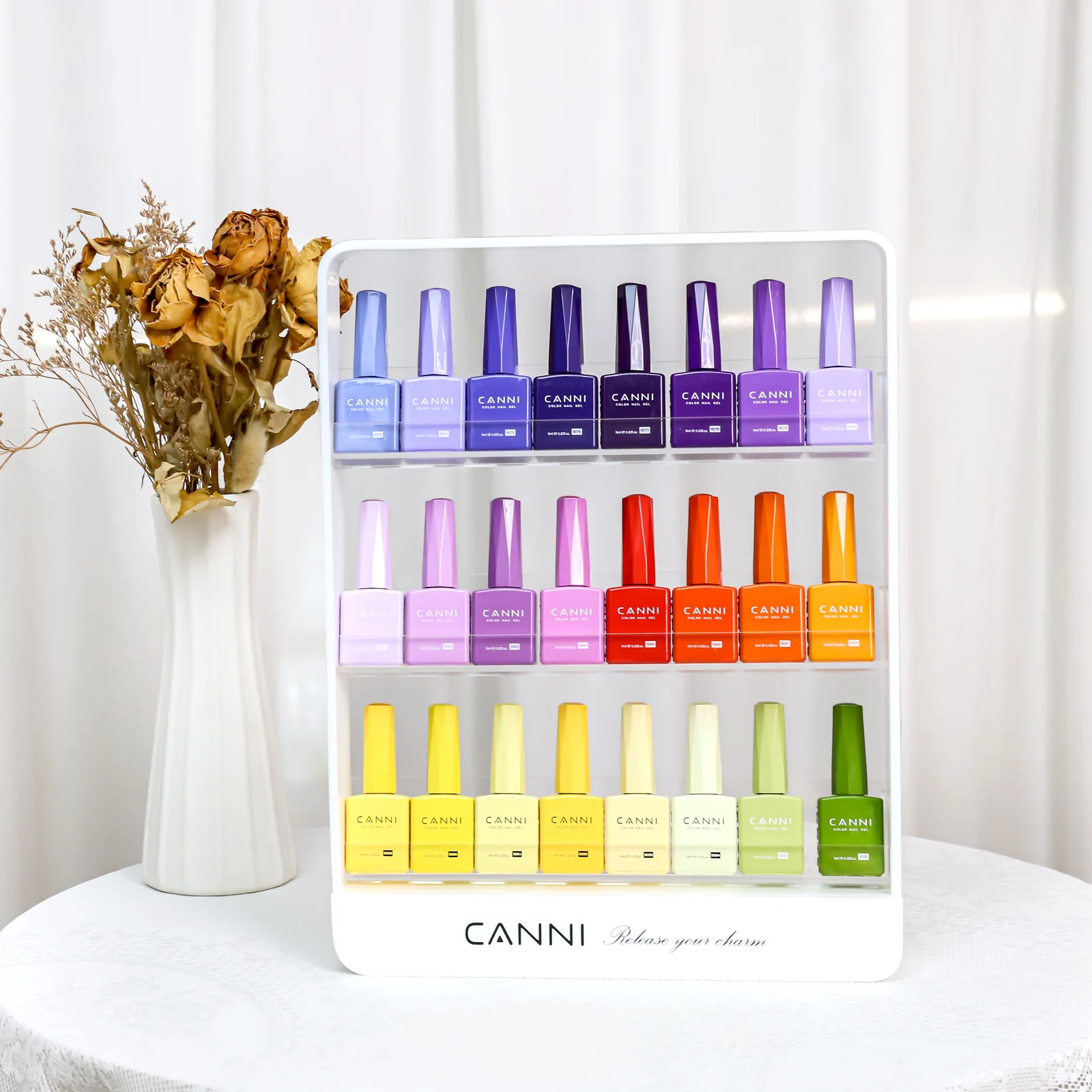 CANNI 9ML Kit Nail Gel Polish HEMA FREE Full Coverage 36pcs Color Gel Pigment Professional Nail Art Long-lasting Gel Varnish