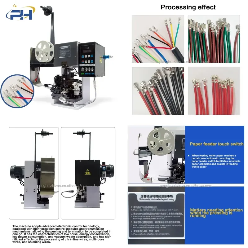 

AP01 Multilayer Electrical Wire Terminal Crimping Machine for 1mm Harness Cable Stripping and Crimping for JST PH Connectors