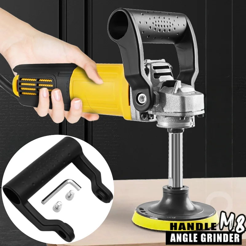 

Полировальный станок, шлифовальная машина, вспомогательная ручка, нескользящая амортизирующая ручка M8 для угловой шлифовальной машины типа 100, ручки для перил