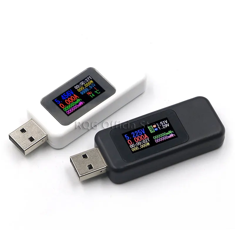 Probador USB 10 en 1, voltímetro Digital de CC, amperímetro, medidor de voltaje de corriente, amperímetro de voltios, detector, indicador de