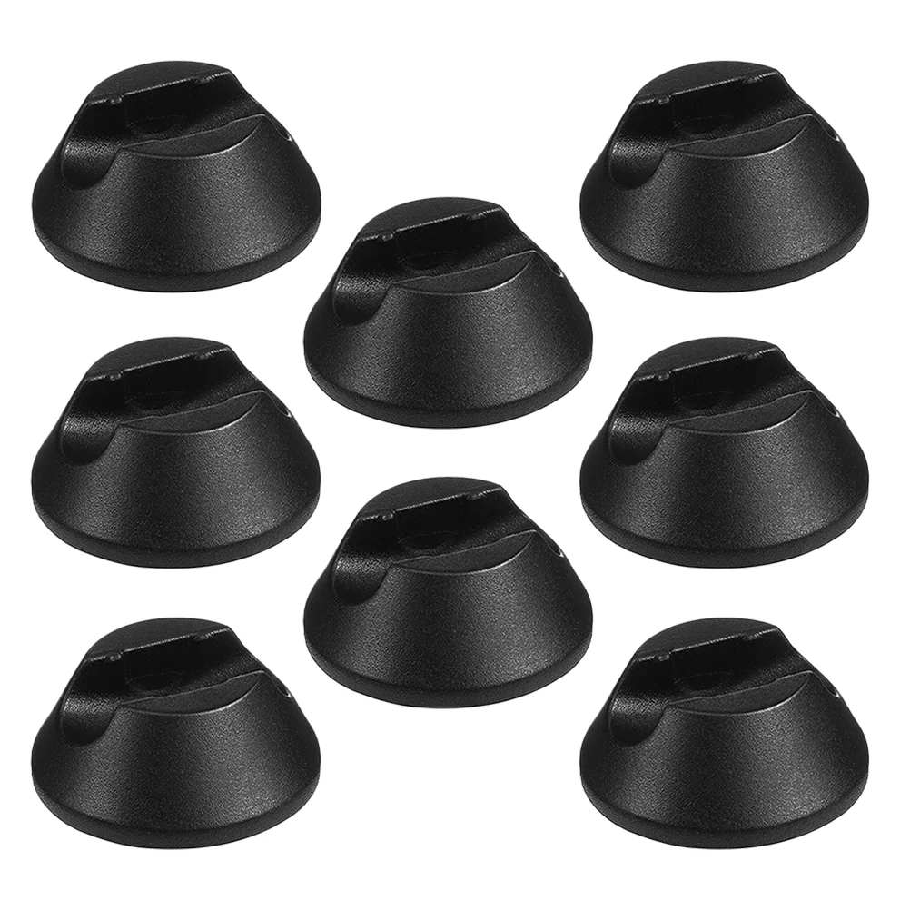 8 Pcs Non-slip Silicone Mat Slot Sofa Leg Floor Protectors Chair Sliders for Wood Floors Furniture Carpet Table Rubber Pad