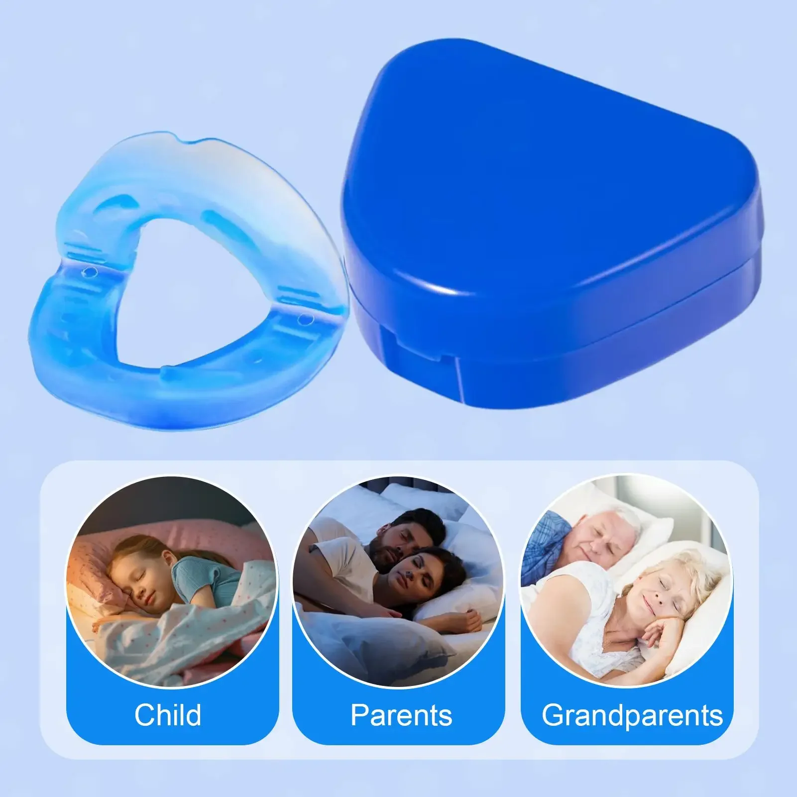 2025 الكبار النوم مكافحة الشخير جهاز صريف الأسنان حامي الفم لطحن تقليل الأسنان المعبرة لجهاز الشخير المخصص