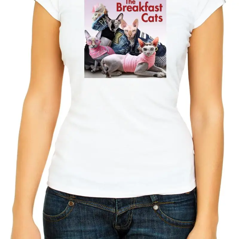 

The Hilarious Cat Breakfast 3 4 Woman T Shirt K092