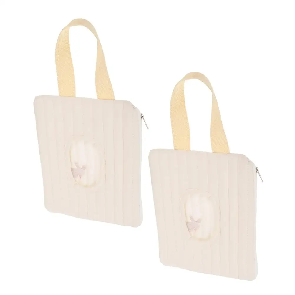

2 Pcs Wet Wipes Portable Dispenser Diaper Bag Holder Baby Case Cotton Mini Child Purse