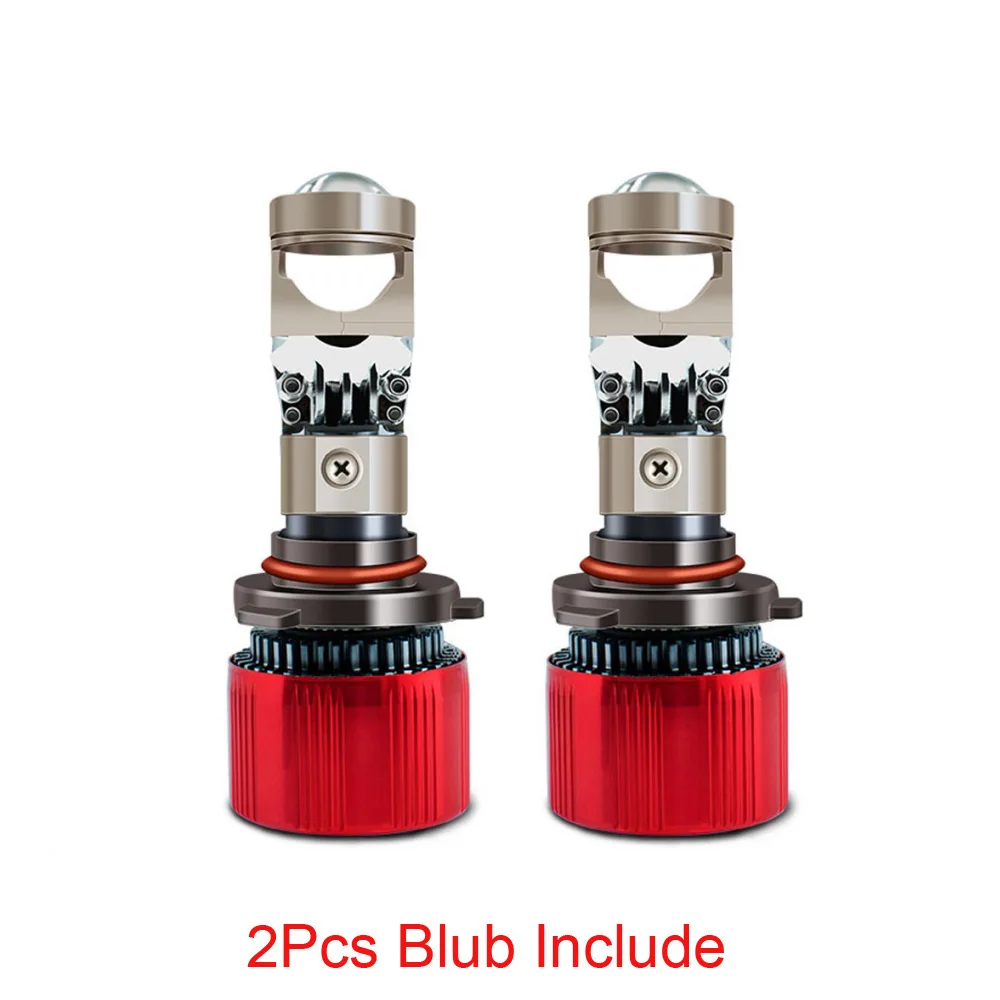 LED H4 H7 Headlight Projector Lens Bi-LED High Beam Low Beam H11 H8 H9 9005 9006 HB3 HB4 9012 6000K Mini Auto LED Bulb 28000LM