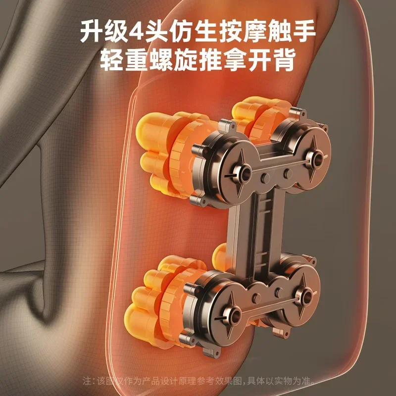 Fully Automatic Home - use Cushion Massager for Cervical vertebra, Waist & Back - Multifunctional Kneading Massager