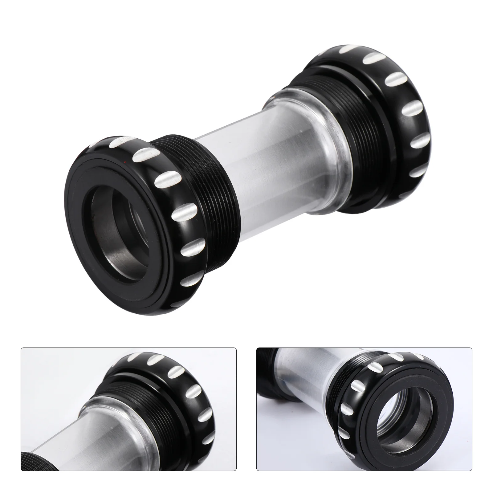 

Mountain Bike Bottom Axle Integrated Threaded Aluminum Waterproof Durable Sealed Bearing High Strength Lightweight No Noise Easy