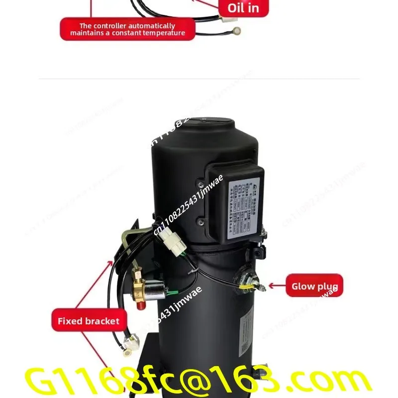 Mobile APP Control+bracket 24V Car Parking Heater Truck 12V Diesel Heating Parking Water Heating Engine Preheating Boiler