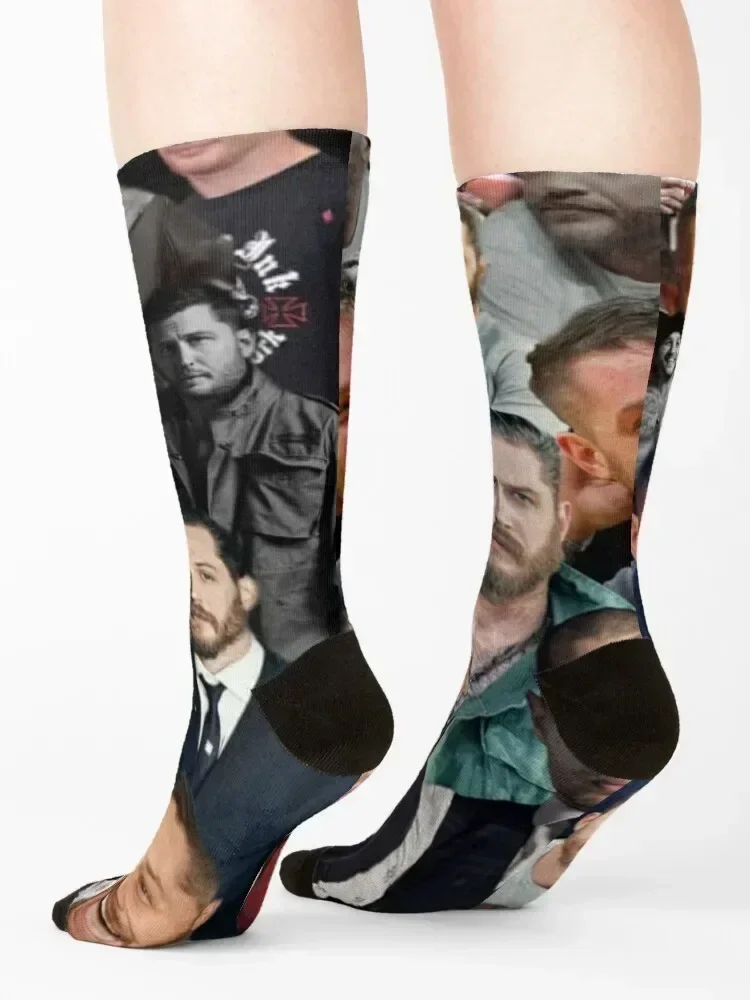 Conjunto de meias de edição Tom Hardy meias térmicas de hóquei de inverno para mulheres e homens