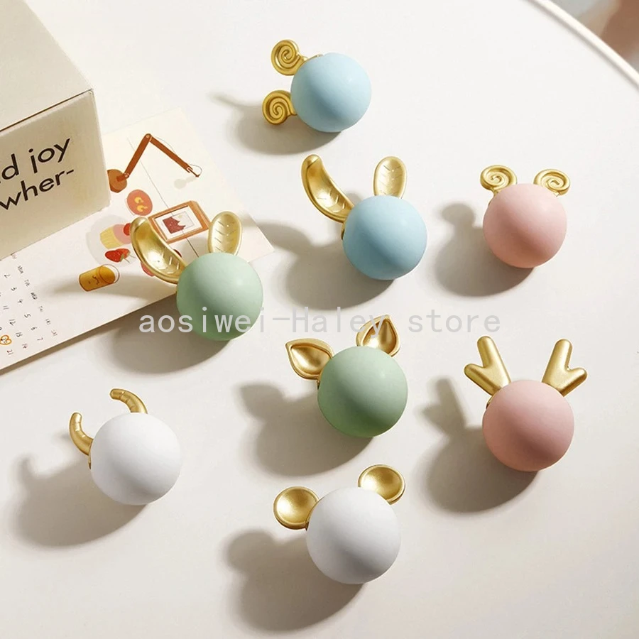 Children's Room Cartoon Handle Creative Animal Ceramic Kitchen Cabinet Knob Wardrobe Drawer Cute Handle