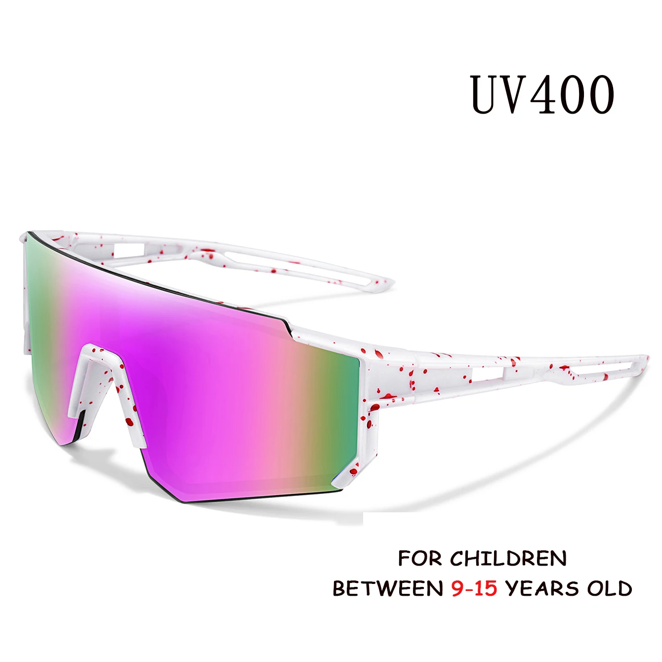 سن 9-15 الشباب الدراجات نظارات المراهقين النظارات الشمسية الجبلية دراجة دراجة نظارات البيسبول الأطفال الرياضة في الهواء الطلق بنين بنات UV400