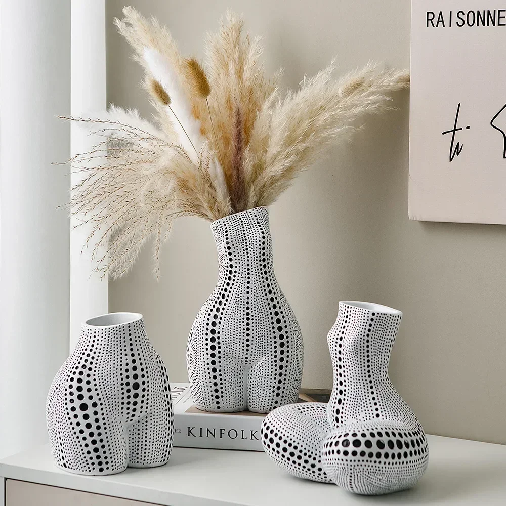 

Modern Decoration Home Living Room Decoration Unique Vases Nordic Home Decor Body Art Vase Flower Vase Dried Flower Vase Gift