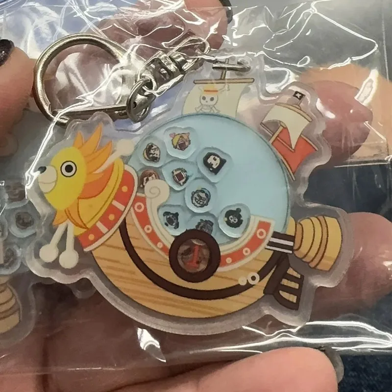 

2026 One Piece Cartoon Rhythm Guitar Keychain Hanger - Sunshine and Meri - Cute and Simple Hanger for Bags - Birthday Gift