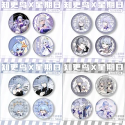 Game Honkai: Star Rail Robin Sunday Cosplay Costume Badge Pin SPTE Tinplate Brooch Accessories