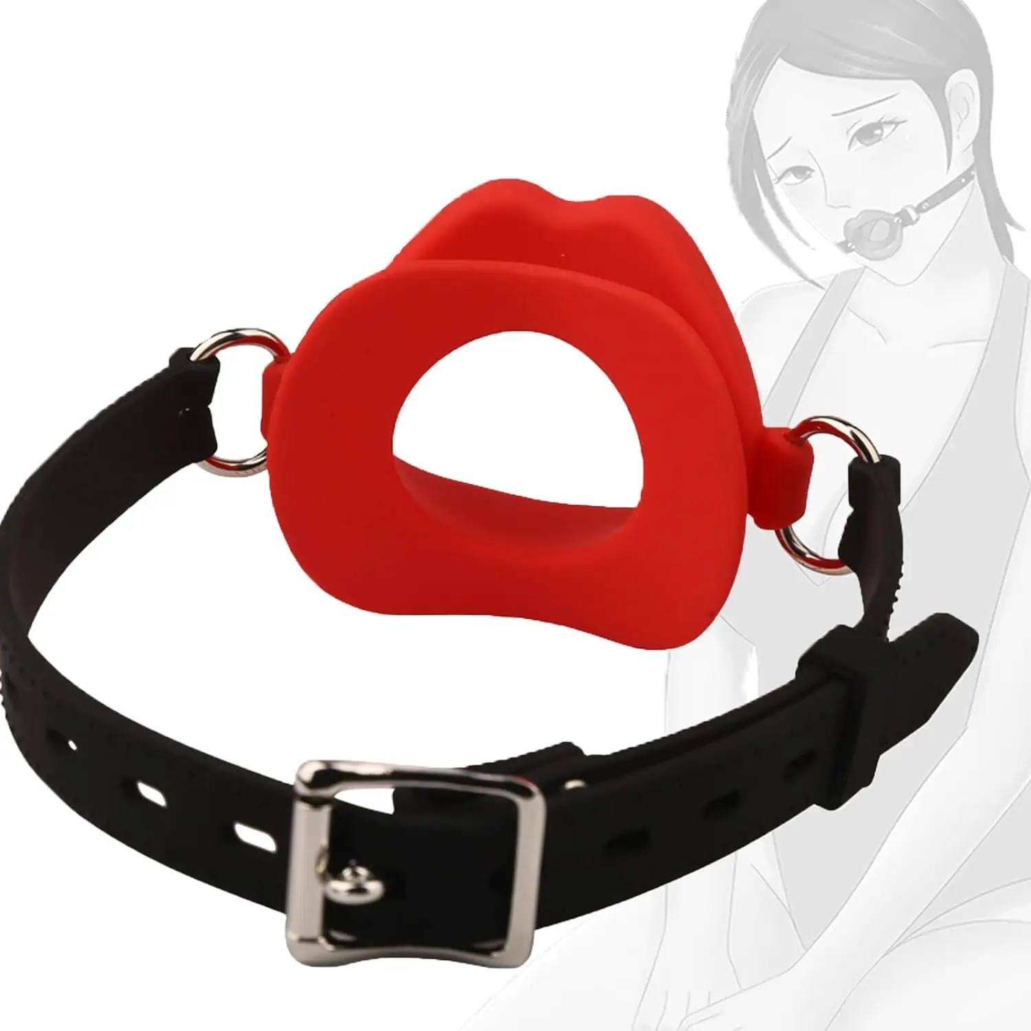 

Silicone Open Mouth Gag Adult BDSM Sex Bondage Toys Restraints Fetish Mouth Bondage Gags & Muzzles Restraints