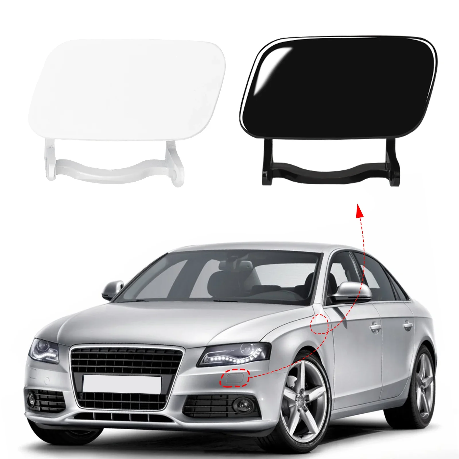 

Front Bumper Headlight Washer Cover For Audi A4 B8 Accessories 2009 2010 2011 2012 8K0955275 8K0955276