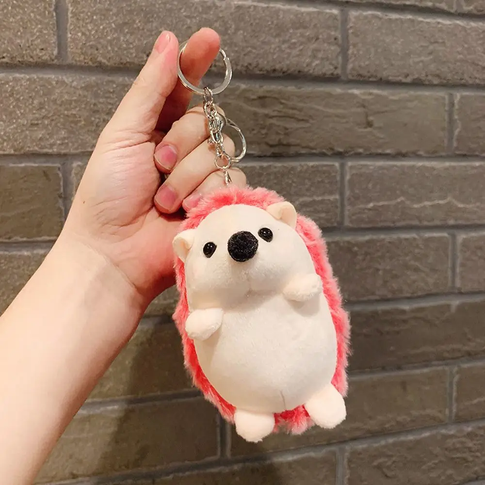 Cartoon Hedgehog Pendent Alloy Car Accessory Hanging Ornament Korean Style Key Chain Girls Key Chain Car Key Ring Bag Pendant