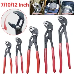 7/10/12 Inch Water Pump Pliers Soft Grip Waterpump Pliers Adjustable Pump Plier Plumbers Pipe Wrench Repair Hand Tools