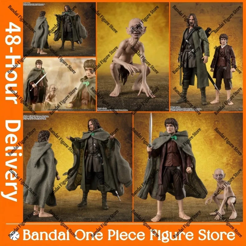 

В наличии: Фигурки Bandai S.H.Figuarts по мотивам «Властелин колец: Объединение кольцеваров» — Арагорн, Фродо Бэггинс и Голлум.