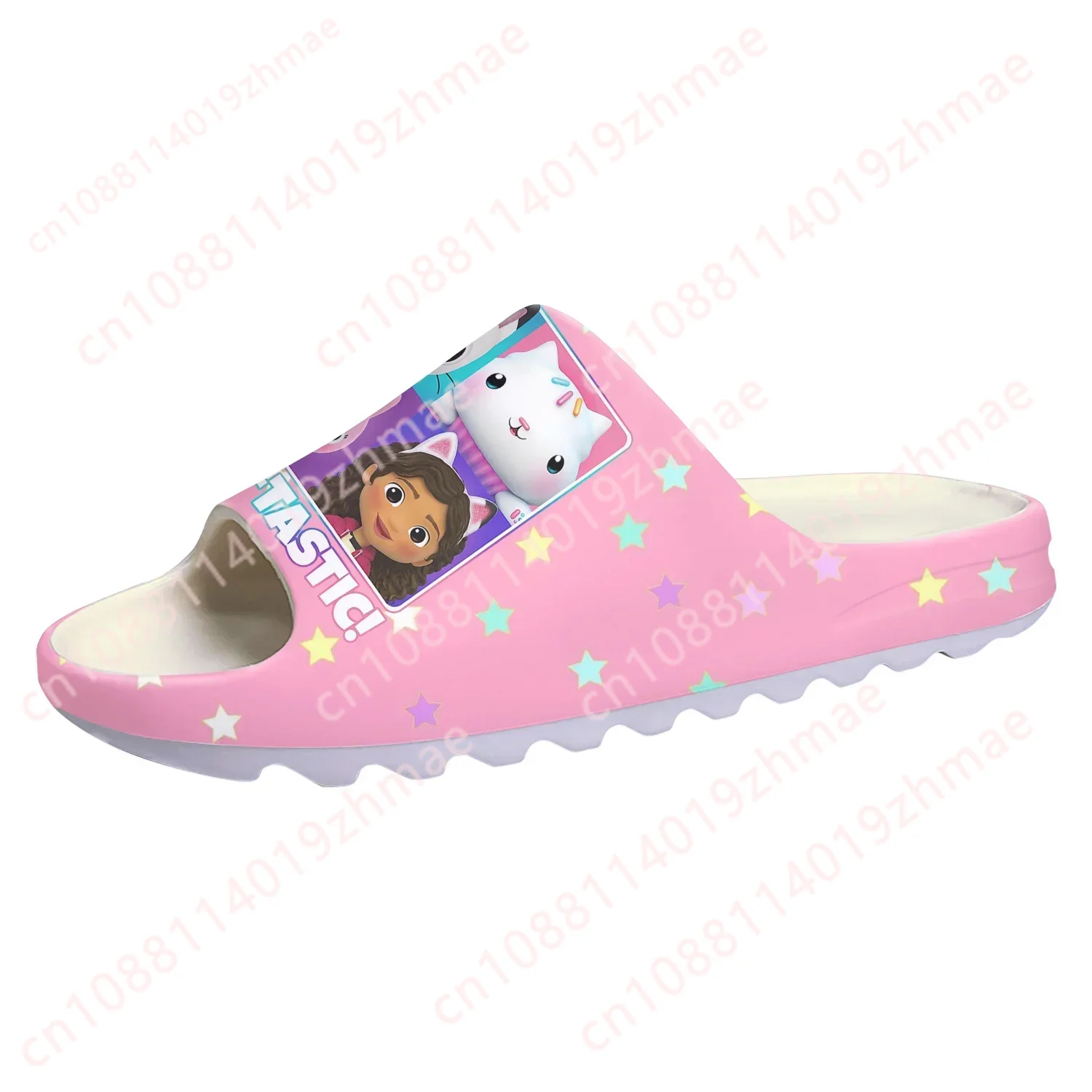 Gabbys Dollhouse Soft Sole Sllipers Mens Womens Teenager Home Clogs Anime Cartoon Step In Water Shoes On Shit Customize Sandals