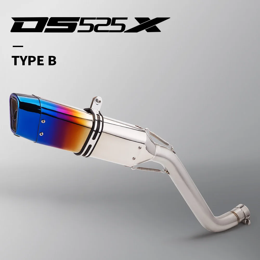 

Slip On For Voge DS525X DS 525X Motorcycle Exhaust System Modified Muffler 51mm Middle Link Pipe