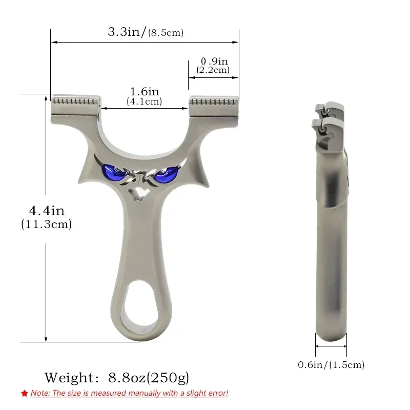 All-metal Integrated Slingshot Outdoor Shooting Competition Professional Sling Field Hunting Tool Quick Installation Rubber Band