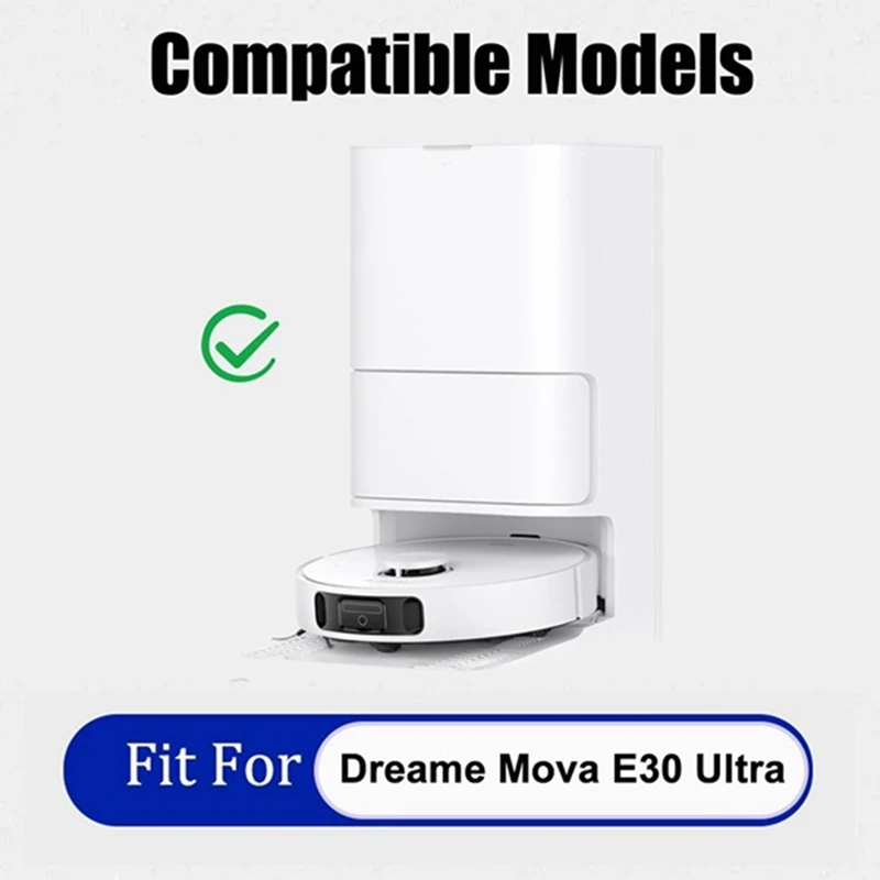 F-F 50 قطعة ل Dreame Mova E30 Ultra/Trouver E30 الترا فراغ استبدال أجزاء الجانب الرئيسي فرشاة تصفية ممسحة القماش كيس لجميع الغبار